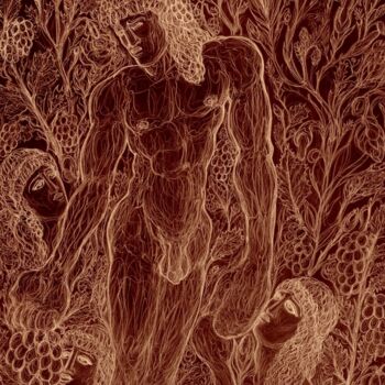 Dessin intitulée "Le Jardin des Délic…" par Cindy Millet, Œuvre d'art originale