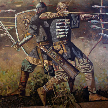Painting titled "Brothers" by Andrey Simakov, Original Artwork, Oil