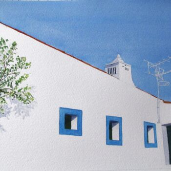 Painting titled "Branca como a Neve…" by Inês Dourado, Original Artwork, Watercolor