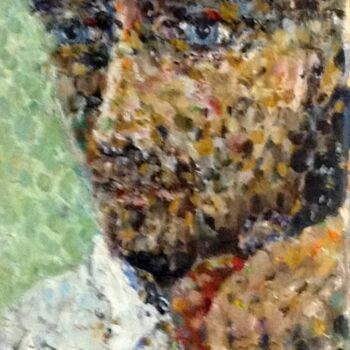 Peinture intitulée "My Hat, His Ukulele" par Christopher Walker, Œuvre d'art originale, Huile