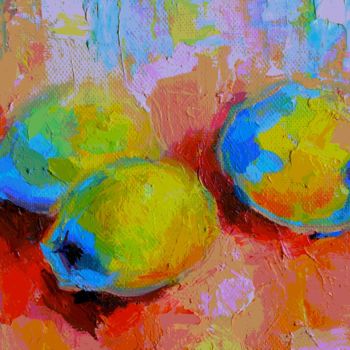 Painting titled "Nature morte. Quince" by Tanya Firn, Original Artwork, Oil