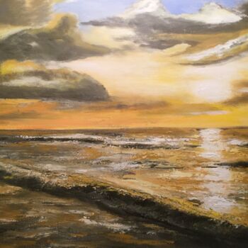 Peinture intitulée "Le goéland" par Anne Vignau, Œuvre d'art originale