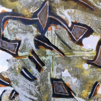 Peinture intitulée "Koré" par Philippe Casaubon, Œuvre d'art originale, Encre