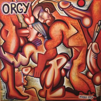 Orgy male painting 100/100 cm