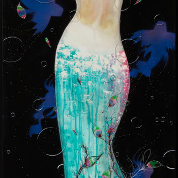 Painting titled "red dream" by Philippe Sidot Et Charlotte Carsin, Original Artwork