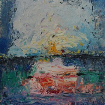 Peinture intitulée "entre les zones.jpg" par Jean-Marc Chapelet (jeanmarchapelet), Œuvre d'art originale, Huile
