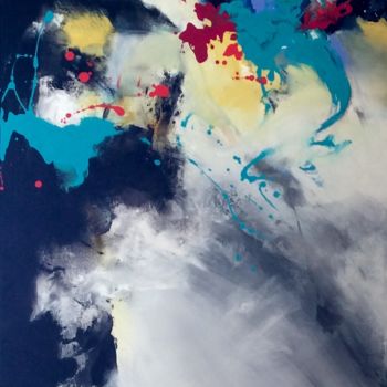 Painting titled "Verticale limite" by Marie Bariseel, Original Artwork, Acrylic