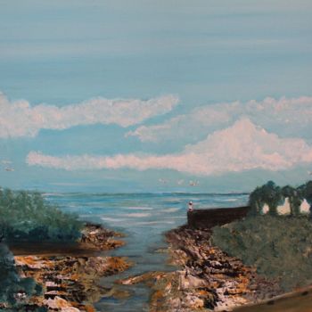 Peinture intitulée "le-port-de-brigneau…" par Didier Duclos, Œuvre d'art originale, Acrylique