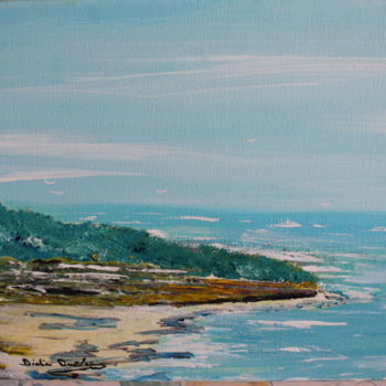 Peinture intitulée "la-petite-crique.jpg" par Didier Duclos, Œuvre d'art originale, Acrylique