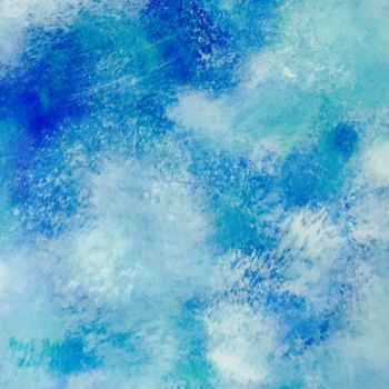 Painting titled "The breath of water" by Mona Bessaa, Original Artwork, Acrylic