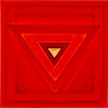 Peinture intitulée "Les trois corps - R…" par Catherine Mazarguil, Œuvre d'art originale
