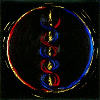 Peinture intitulée "Koundalini" par Catherine Mazarguil, Œuvre d'art originale