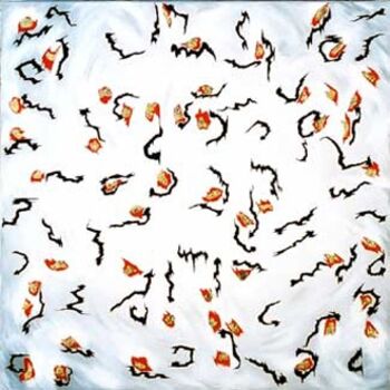 Peinture intitulée "Les Fractures du Te…" par Catherine Mazarguil, Œuvre d'art originale