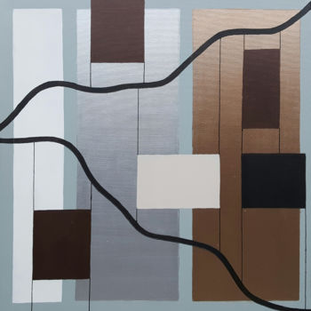 "Urban Geometry I" başlıklı Tablo Silvana Klaric tarafından, Orijinal sanat, Akrilik