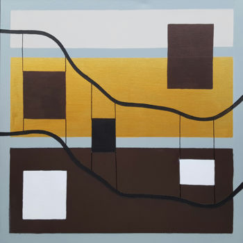 Pintura titulada "Urban Geometry II" por Silvana Klaric, Obra de arte original, Acrílico