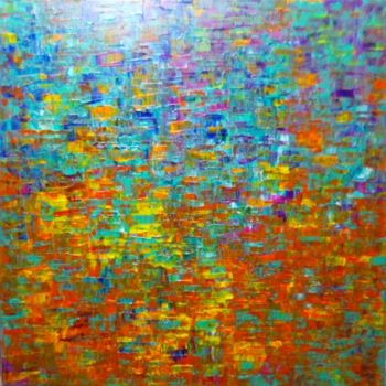Peinture intitulée "Carte blanche 27" par Geneviève Baud Caizergues, Œuvre d'art originale, Acrylique