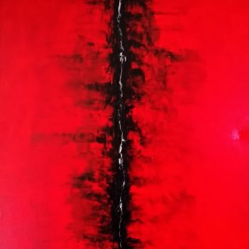 Peinture intitulée "Blessure : L035" par Laou, Œuvre d'art originale, Acrylique