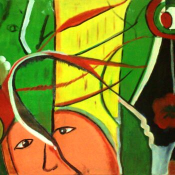Peinture intitulée "Carnaval" par Charles Corbin, Œuvre d'art originale, Acrylique