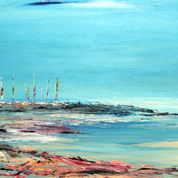 Peinture intitulée "le-port-de-plaisanc…" par Didier Duclos, Œuvre d'art originale, Acrylique