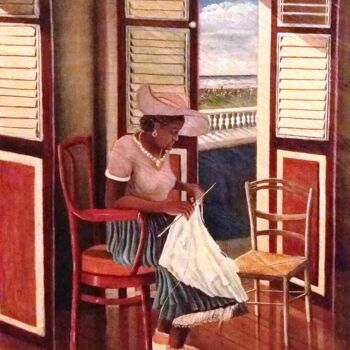 Peinture intitulée "L'héritage colonial" par Charles Corbin, Œuvre d'art originale, Huile