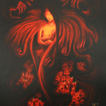 Painting titled "gustative affection" by Renaud Bourdon, Original Artwork, Oil