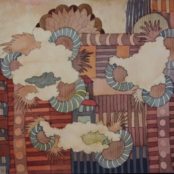 Painting titled "2017-01-10-dessin-5…" by Delphine Mabed, Original Artwork