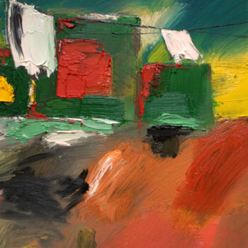 Peinture intitulée "Les couleurs du vent" par Kam Bendi, Œuvre d'art originale, Huile