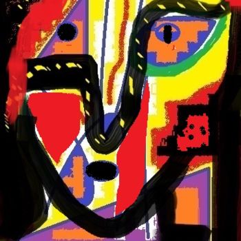 Digital Arts με τίτλο "abstrait-d-un-soir-…" από Mysane, Αυθεντικά έργα τέχνης, Ψηφιακή ζωγραφική