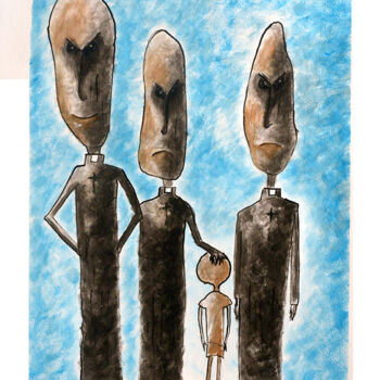 Painting titled "Souvenir de cathéch…" by Picrate, Original Artwork