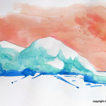 Peinture intitulée "Croquis Mélissa (2)…" par Anne-Marie Mary, Œuvre d'art originale, Aquarelle