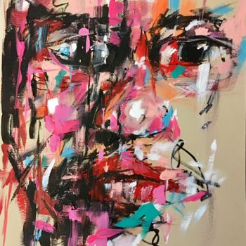Peinture intitulée "kraft 23" par Jérôme Royer, Œuvre d'art originale, Acrylique