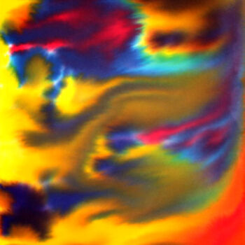Peinture intitulée "L'Oeil du Cyclone e…" par Monique Vivian, Œuvre d'art originale, Aquarelle