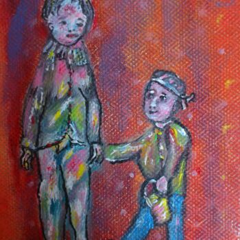 Ζωγραφική με τίτλο "Déglingu'art au pet…" από Bruno Briatte, Αυθεντικά έργα τέχνης, Ακρυλικό