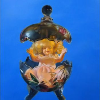 Painting titled "My Special Person" by Weiyu Xia, Original Artwork, Oil