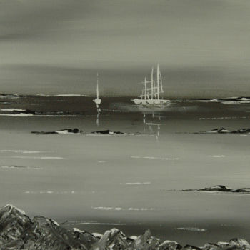 Pittura intitolato "ILE DU PILIER.jpg" da Dominique Thivollier, Opera d'arte originale, Olio