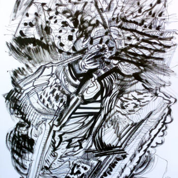 Dessin intitulée "Desssin-sketch" par Lucie Rydlova, Œuvre d'art originale, Autre