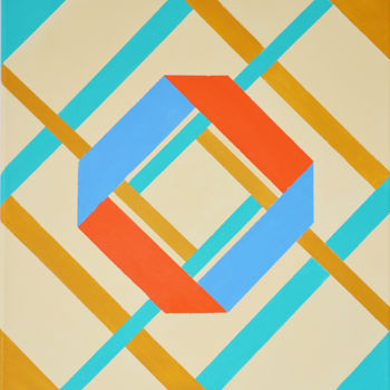 Pittura intitolato "Symmetry Abstract A…" da Olesea Arts, Opera d'arte originale, Acrilico
