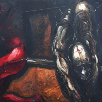 Schilderij getiteld "SVAROG (Сваро́гъ)" door Pribi, Origineel Kunstwerk, Olie