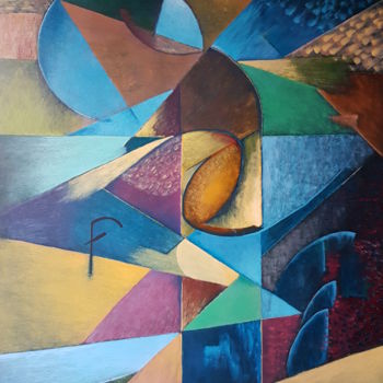 Painting titled "Broken Heart" by Noura K, Original Artwork, Oil
