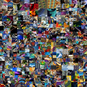 Arte digital titulada "Digital collage" por Ignacio Navarro, Obra de arte original, Collages