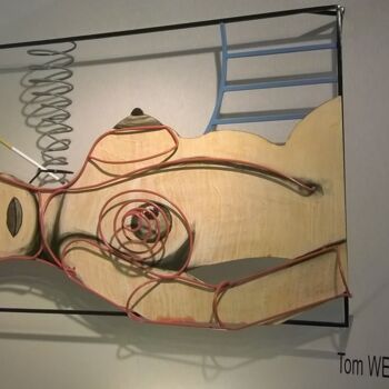 Sculpture titled "Hommage à Tom Wesse…" by Etienne Frouin (E9 Inertion), Original Artwork, Metals Mounted on Metal