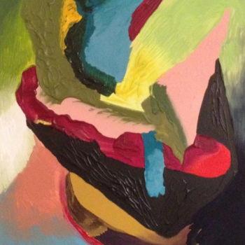 Painting titled "portrait series Par…" by Rowdy, Original Artwork, Acrylic
