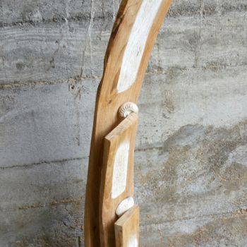 Sculptuur getiteld "EQUILIBRIO" door Ivan Fabani, Origineel Kunstwerk, Hout