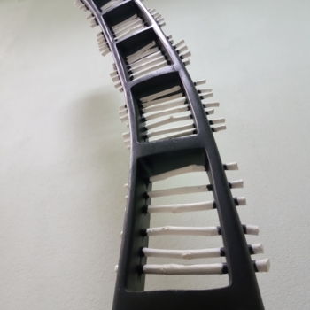 Sculptuur getiteld "MOVIE" door Ivan Fabani, Origineel Kunstwerk, Hout
