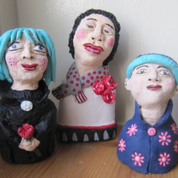 Artigianato intitolato "doll family" da Ellen Hendrikx, Opera d'arte originale