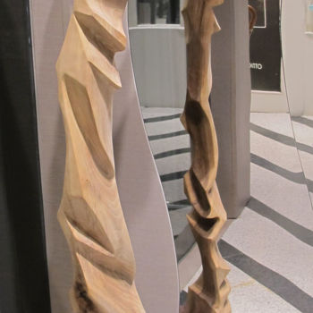 Sculptuur getiteld "DeForma 1512" door Ivan Fabani, Origineel Kunstwerk, Hout