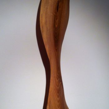 Sculptuur getiteld "FIAMMA" door Ivan Fabani, Origineel Kunstwerk, Hout