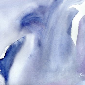 Painting titled "Seagulls 1" by Janel Bragg, Original Artwork, Watercolor