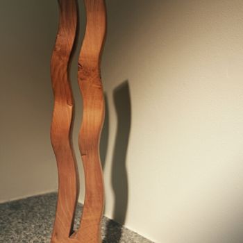 Sculptuur getiteld "ONDE" door Ivan Fabani, Origineel Kunstwerk, Hout