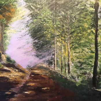 Peinture intitulée "Heure d'été" par Anne Vignau, Œuvre d'art originale